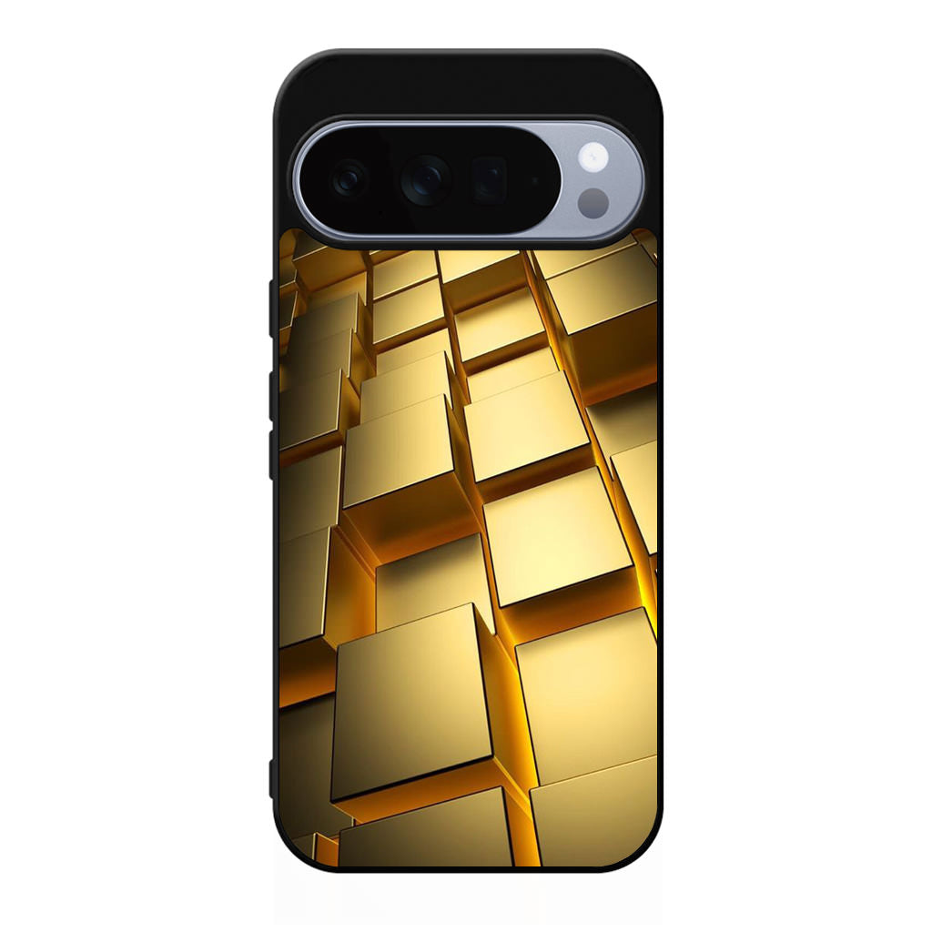 Golden Cubes Google Pixel 10 Pro / Pixel 10 Pro XL Case