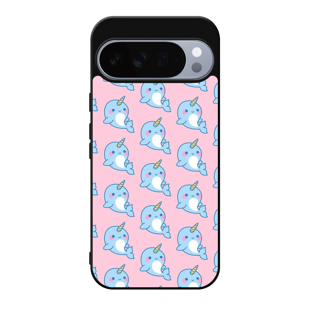 Horned Whales Pattern Google Pixel 10 Pro / Pixel 10 Pro XL Case