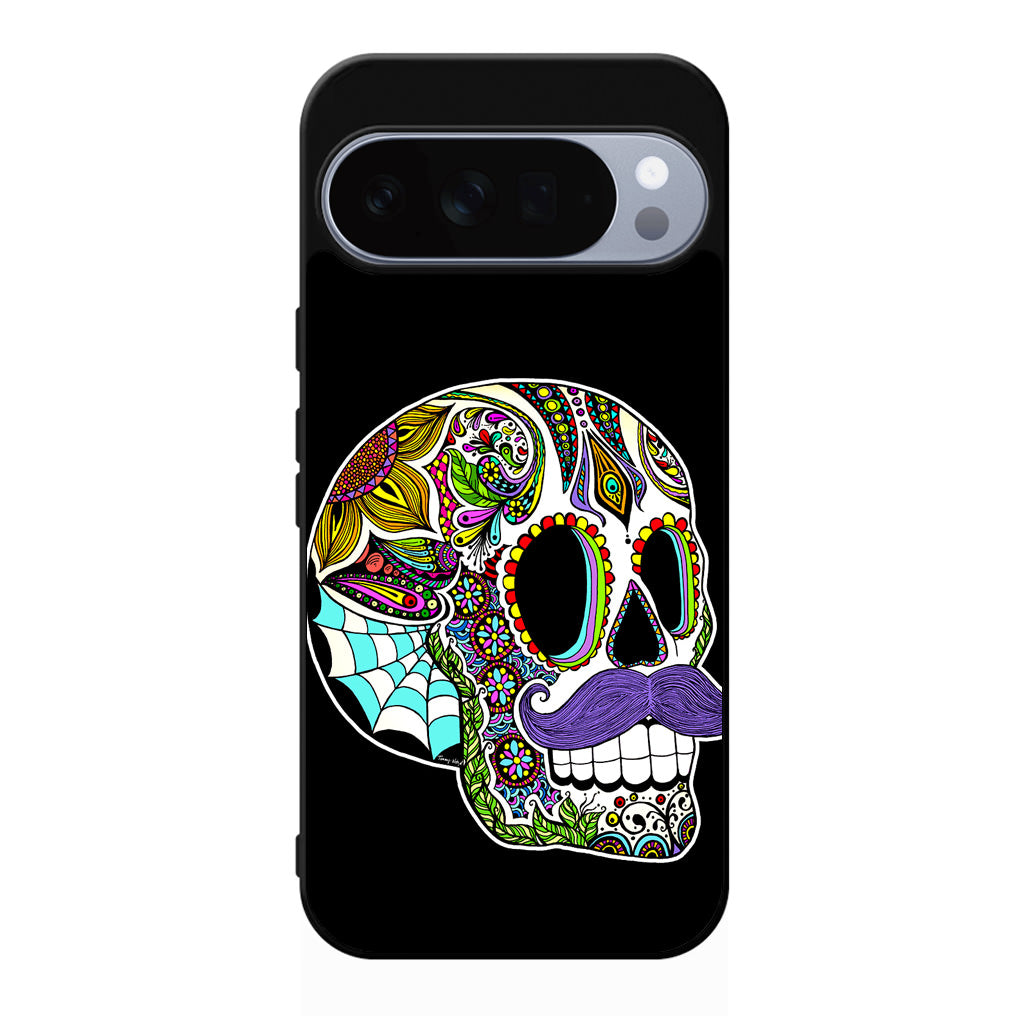 Mustache Sugar Skull Google Pixel 10 Pro / Pixel 10 Pro XL Case