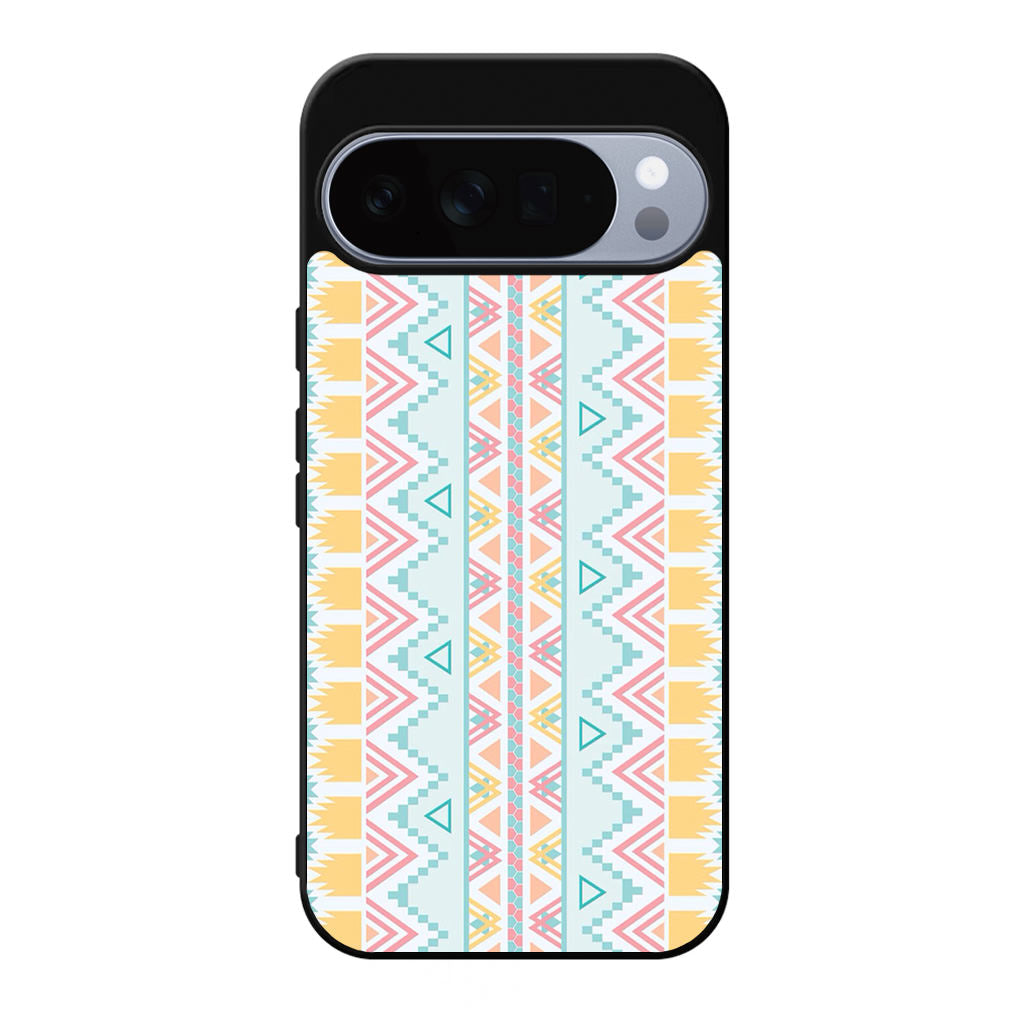 Peach Aztec Pattern Google Pixel 10 Pro / Pixel 10 Pro XL Case