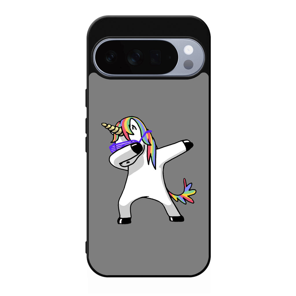 Unicorn Dabbing Grey Google Pixel 10 Pro / Pixel 10 Pro XL Case