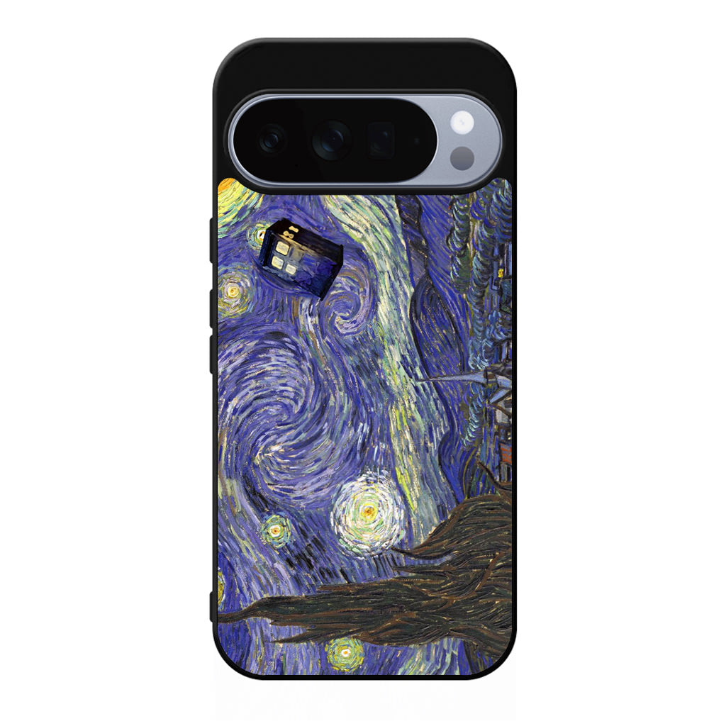 Dr Who Tardis In Van Gogh Starry Night Google Pixel 10 Pro / Pixel 10 Pro XL Case