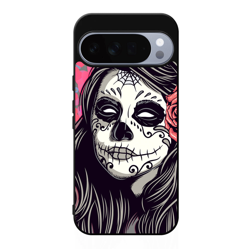 Girl Skull Flower Google Pixel 10 Pro / Pixel 10 Pro XL Case