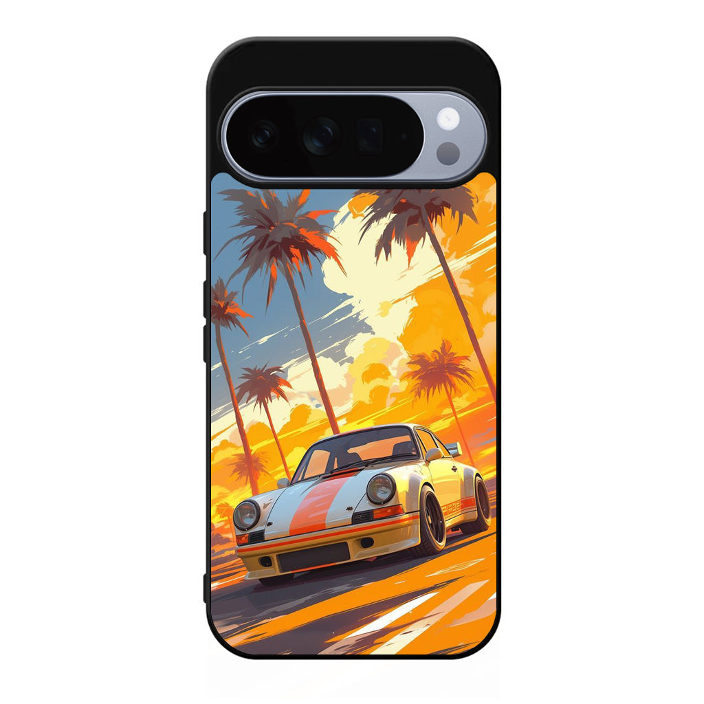 Turbo Dreams in Neon Palms Google Pixel 10 Pro / Pixel 10 Pro XL Case