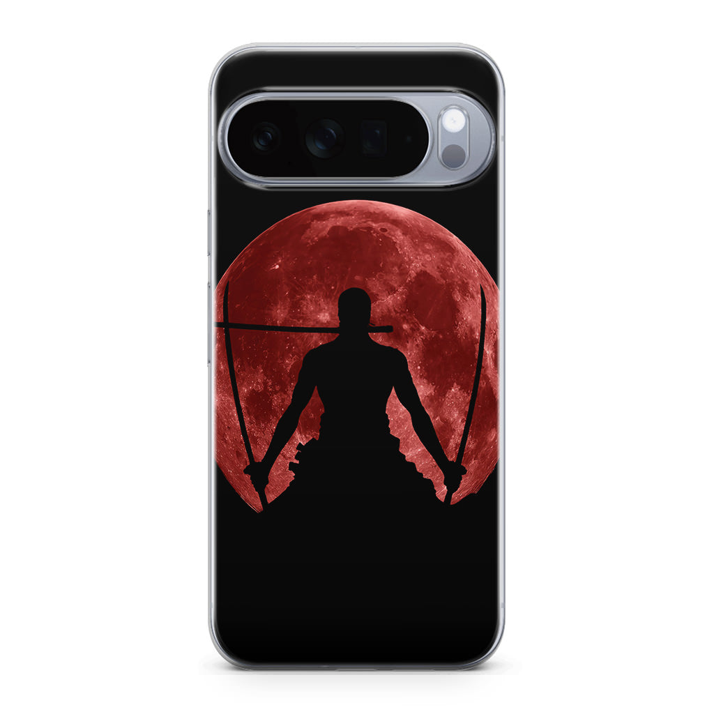 Silhouette Of Zoro In Santoryu Mode Google Pixel 10 Pro / Pixel 10 Pro XL Case
