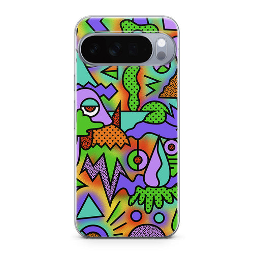 Abstract Colorful Doodle Art Google Pixel 10 Pro / Pixel 10 Pro XL Case