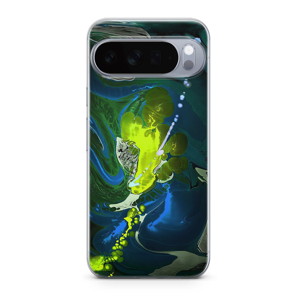 Abstract Green Blue Art Google Pixel 10 Pro / Pixel 10 Pro XL Case