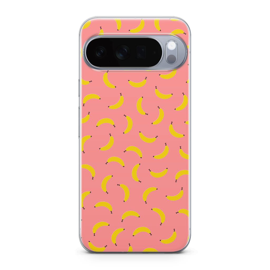 Bananas Fruit Pattern Pink Google Pixel 10 Pro / Pixel 10 Pro XL Case
