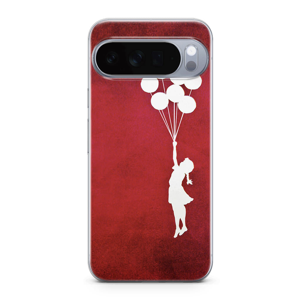 Banksy Girl With Balloons Red Google Pixel 10 Pro / Pixel 10 Pro XL Case