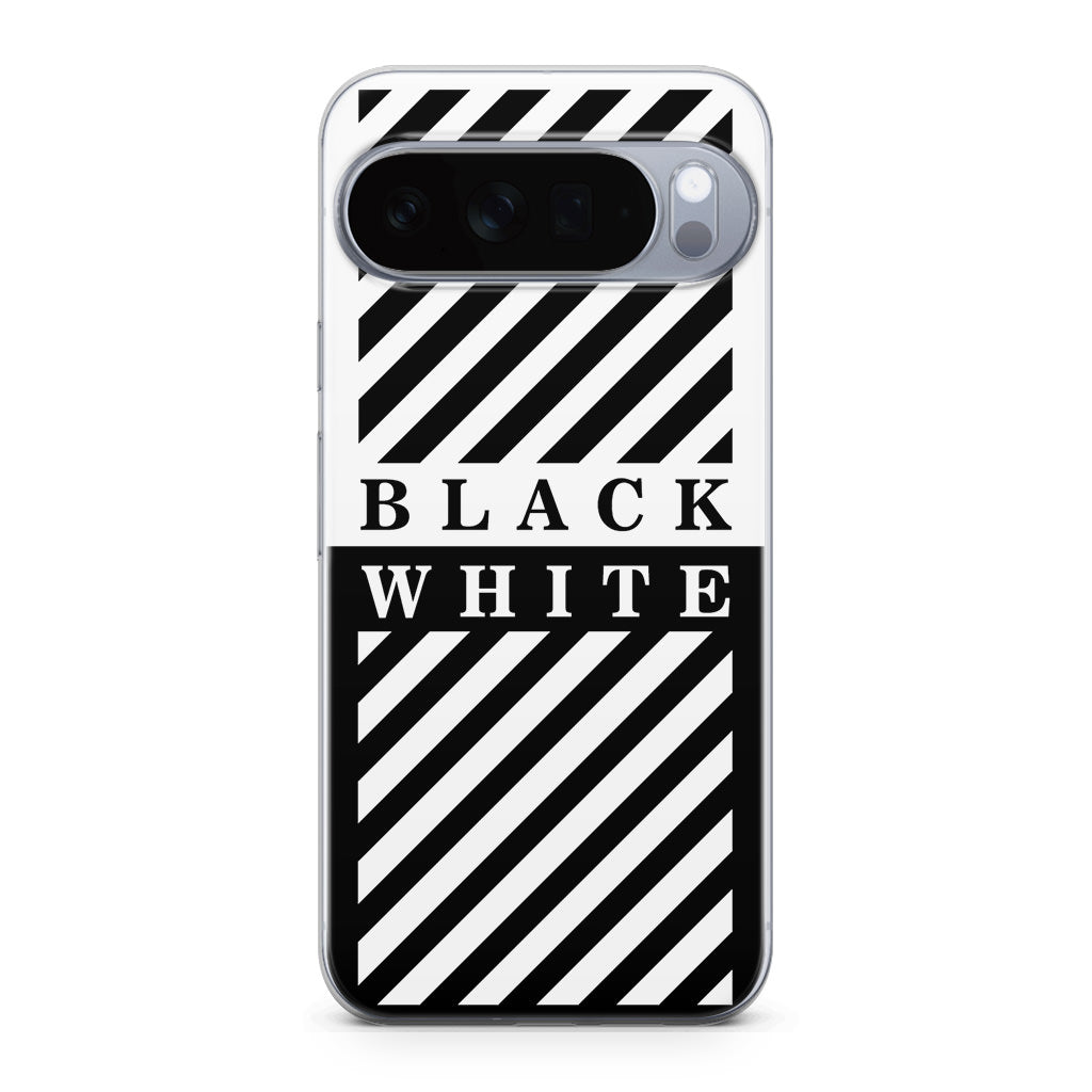 Black White Stripes Google Pixel 10 Pro / Pixel 10 Pro XL Case