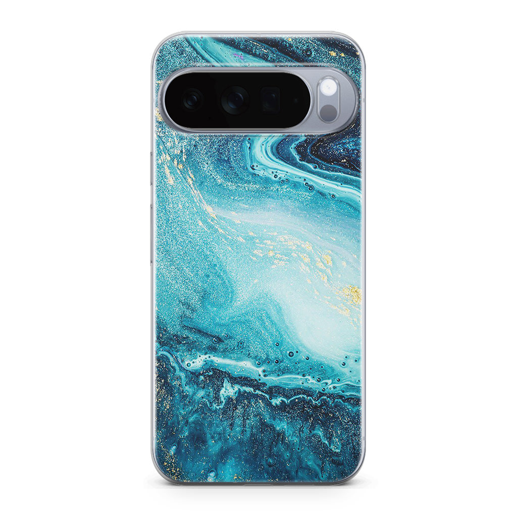 Blue Water Glitter Google Pixel 10 Pro / Pixel 10 Pro XL Case