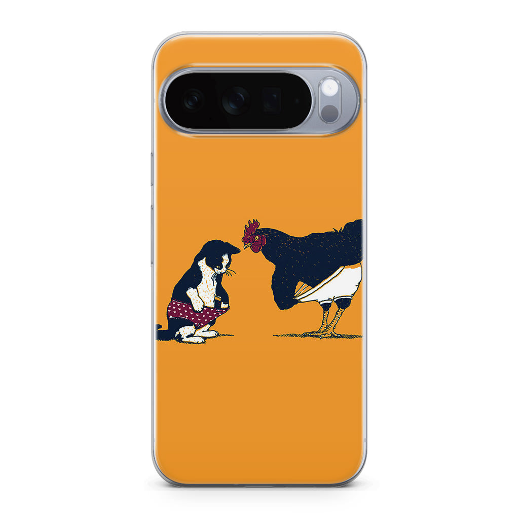 Cat Chicken Yellow Underwear Cute Google Pixel 10 Pro / Pixel 10 Pro XL Case