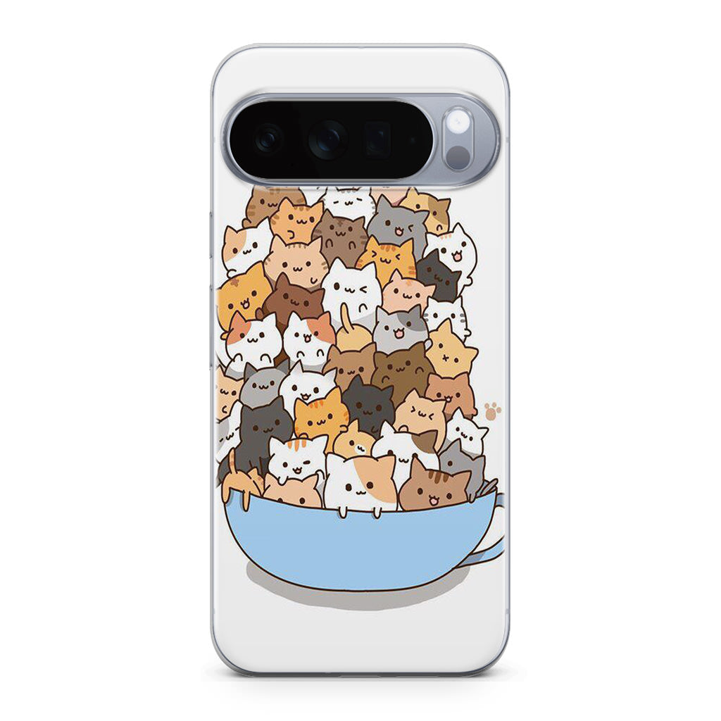 Cats on A Bowl Google Pixel 10 Pro / Pixel 10 Pro XL Case