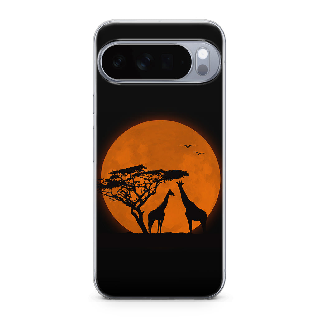 Giraffes Silhouette Google Pixel 10 Pro / Pixel 10 Pro XL Case