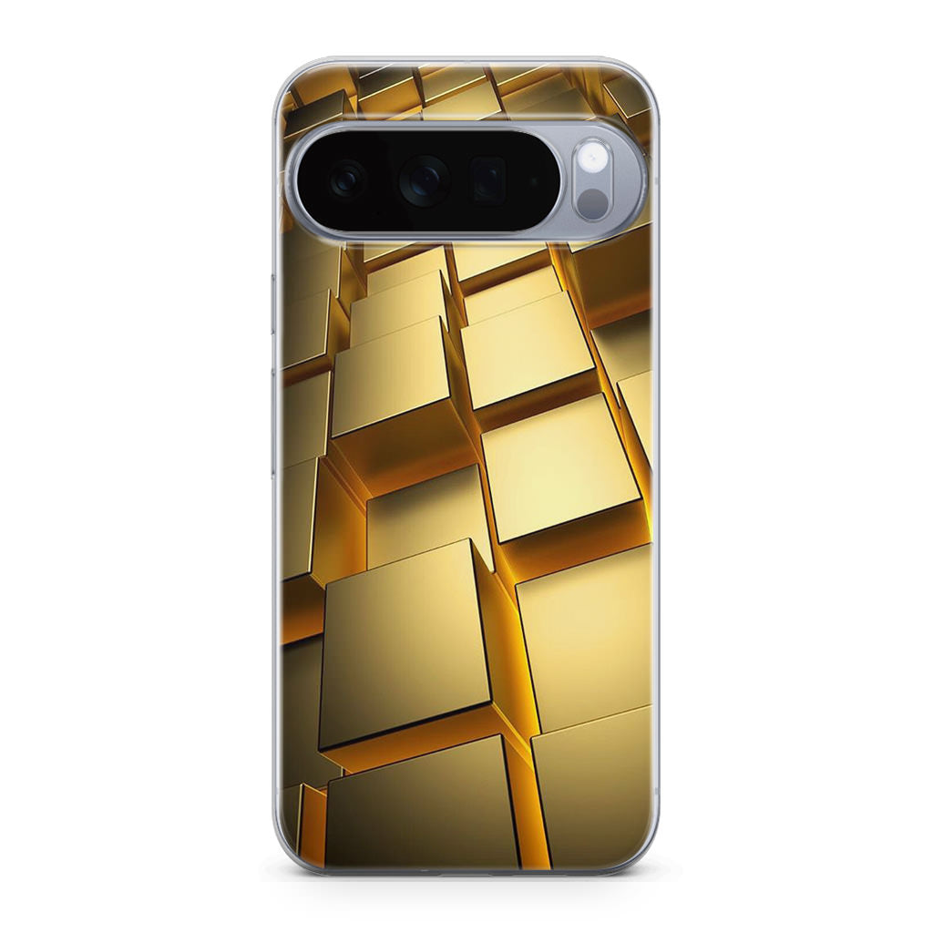 Golden Cubes Google Pixel 10 Pro / Pixel 10 Pro XL Case