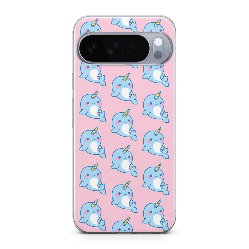 Horned Whales Pattern Google Pixel 10 Pro / Pixel 10 Pro XL Case