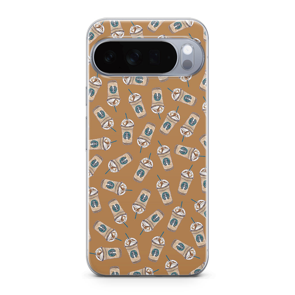 Iced Cappuccinos Lover Pattern Google Pixel 10 Pro / Pixel 10 Pro XL Case