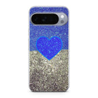 Love Glitter Blue and Grey Google Pixel 10 Pro / Pixel 10 Pro XL Case