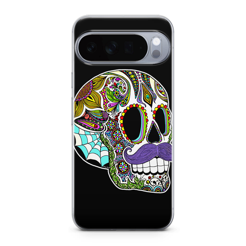 Mustache Sugar Skull Google Pixel 10 Pro / Pixel 10 Pro XL Case