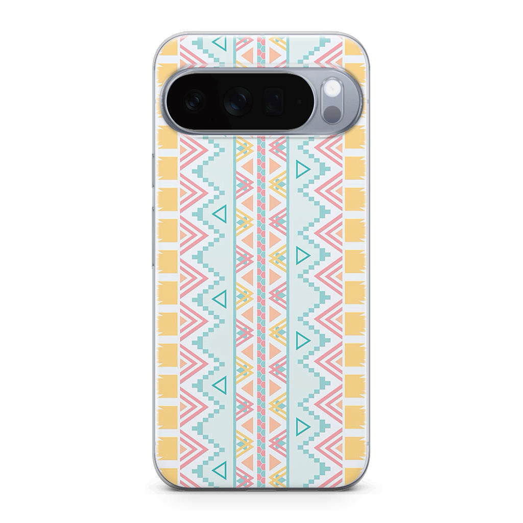 Peach Aztec Pattern Google Pixel 10 Pro / Pixel 10 Pro XL Case