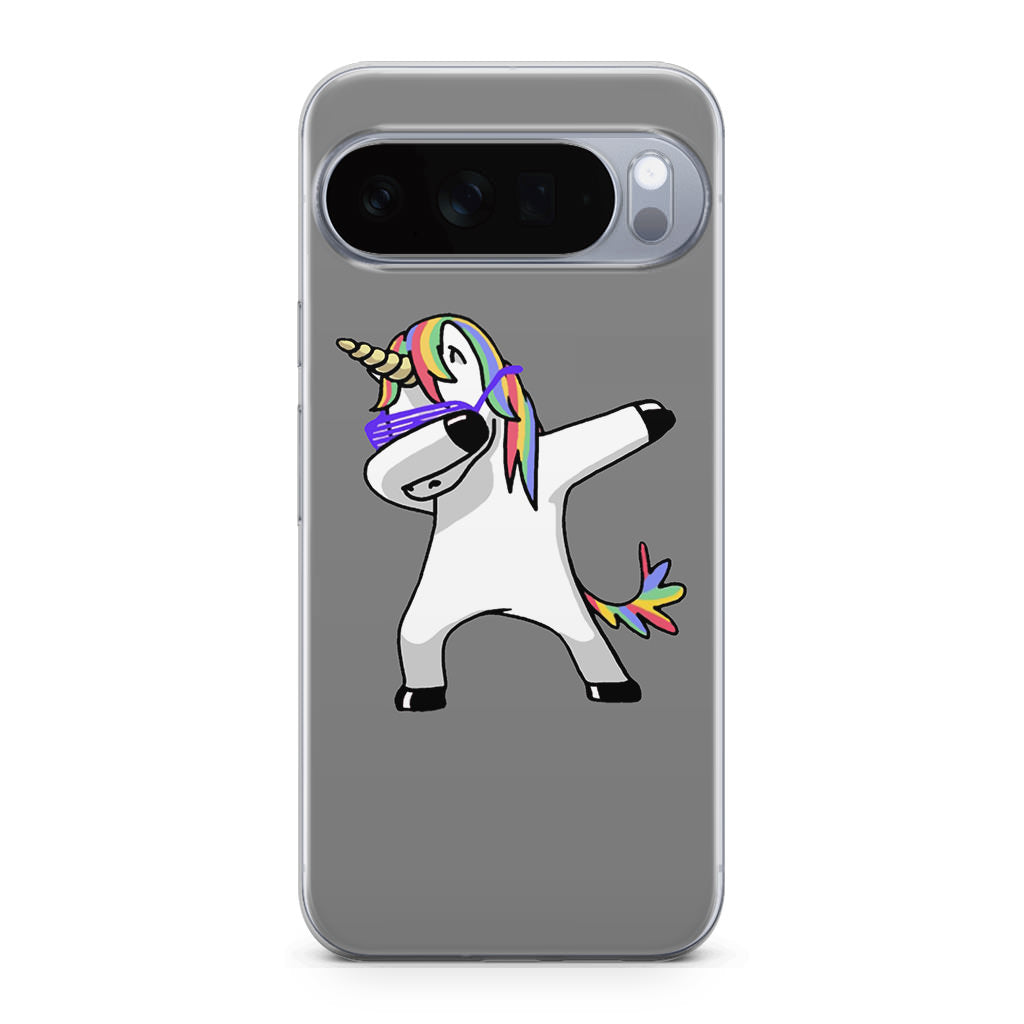 Unicorn Dabbing Grey Google Pixel 10 Pro / Pixel 10 Pro XL Case