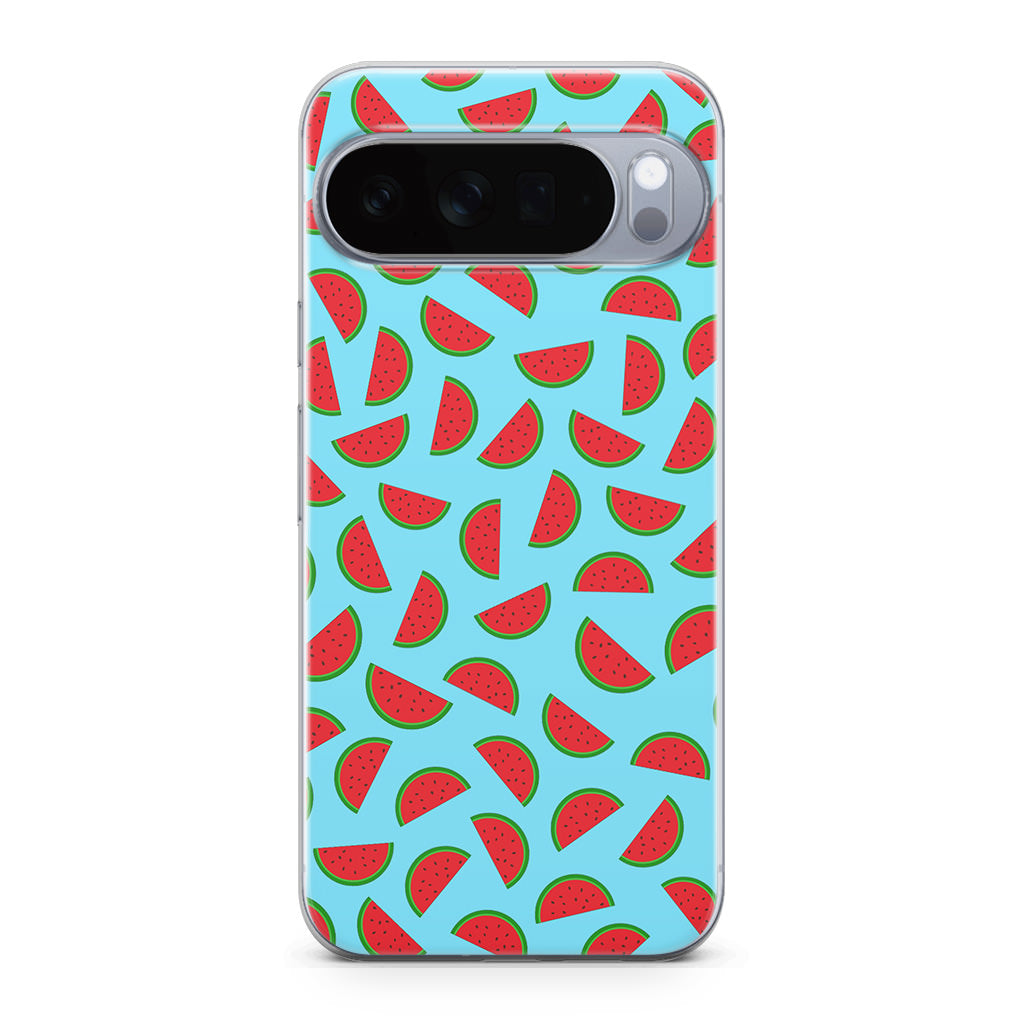Watermelon Fruit Pattern Blue Google Pixel 10 Pro / Pixel 10 Pro XL Case