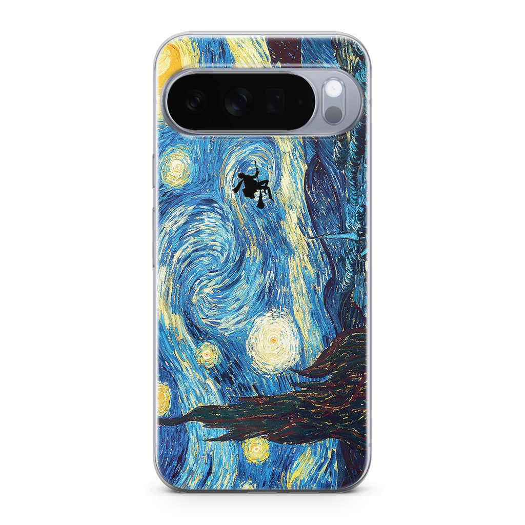 Witch on The Starry Night Sky Google Pixel 10 Pro / Pixel 10 Pro XL Case