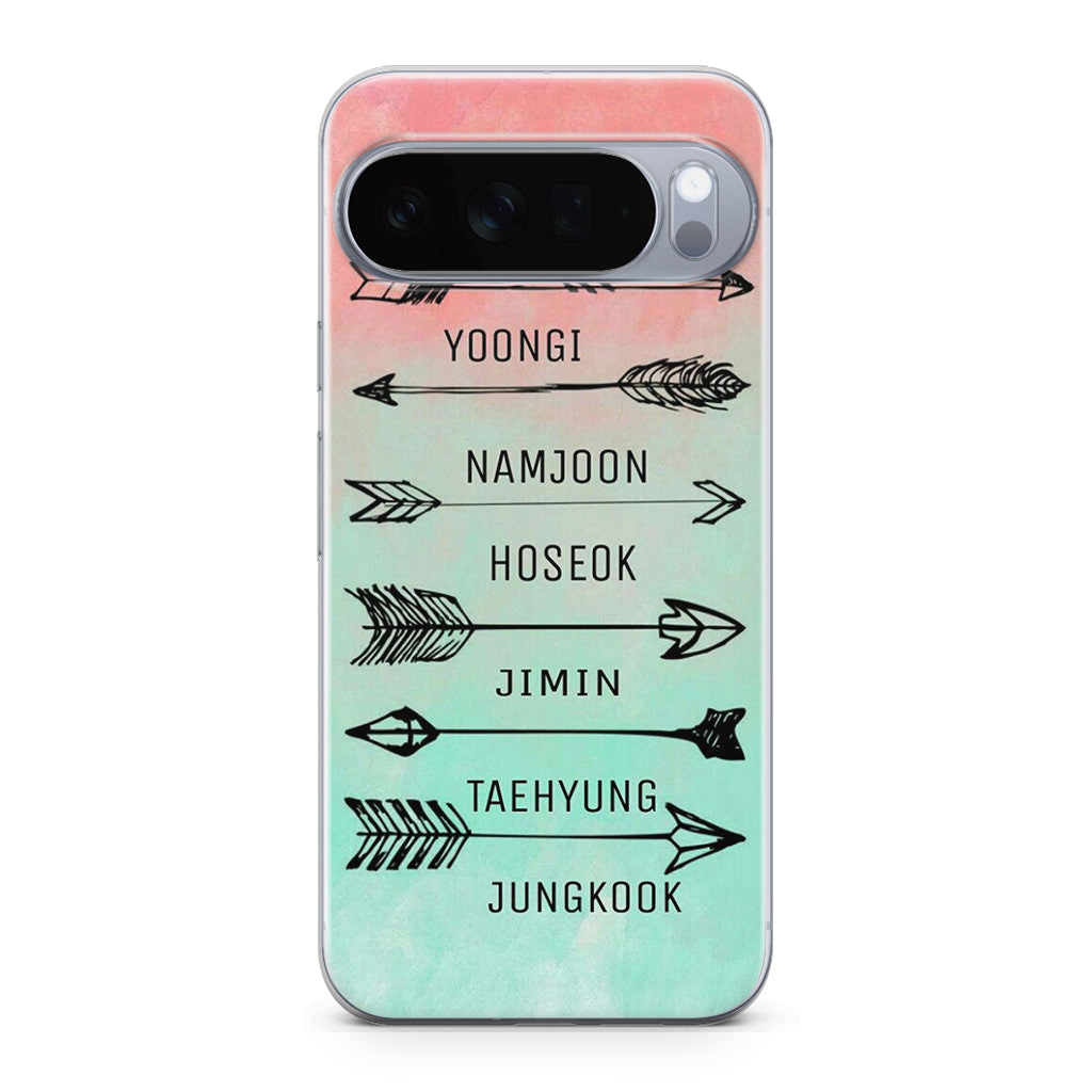 BTS Members Name Google Pixel 10 Pro / Pixel 10 Pro XL Case