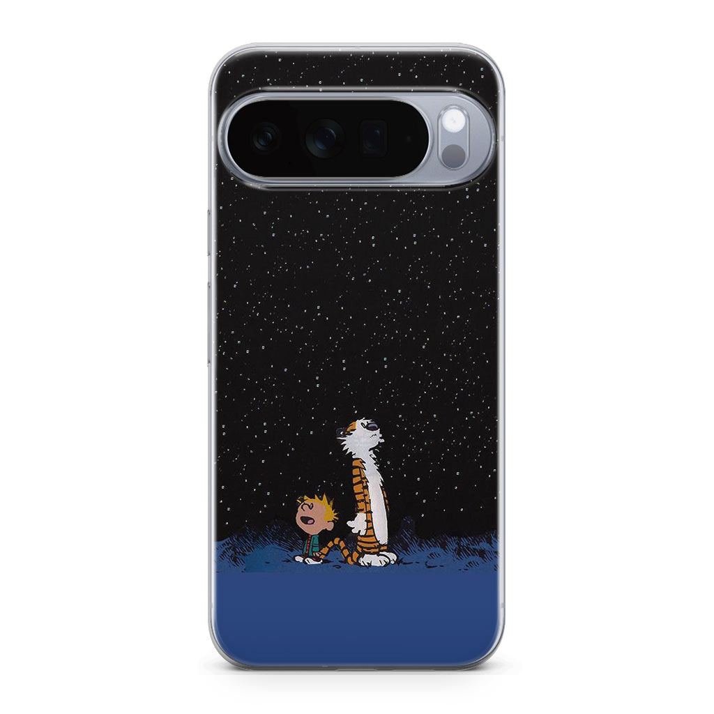 Calvin and Hobbes Space Google Pixel 10 Pro / Pixel 10 Pro XL Case