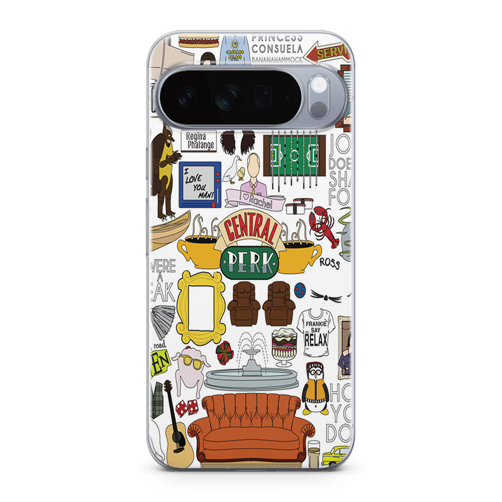 Friends TV Show Central Perk Sticker Google Pixel 10 Pro / Pixel 10 Pro XL Case
