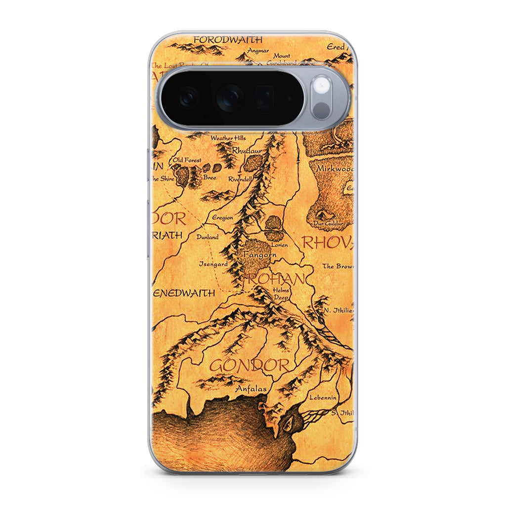 Middle Earth Map Hobbit Google Pixel 10 Pro / Pixel 10 Pro XL Case