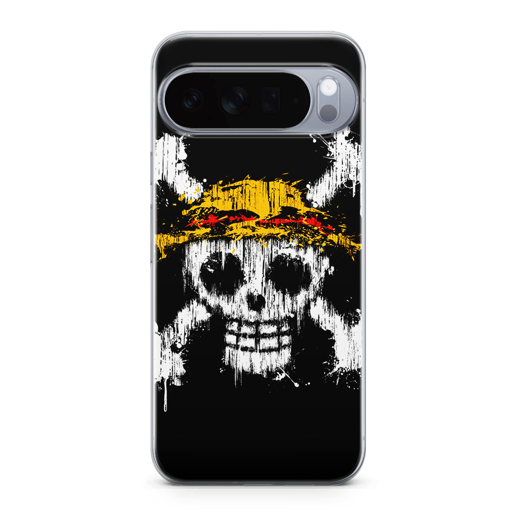 Straw Hat Pirate Logo Paint Google Pixel 10 Pro / Pixel 10 Pro XL Case
