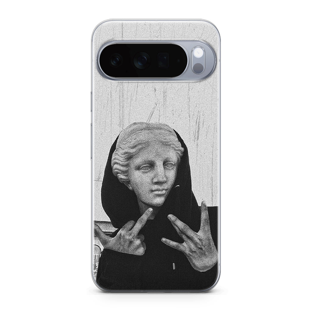 Greek Statue Wearing Hoodie Google Pixel 10 Pro / Pixel 10 Pro XL Case