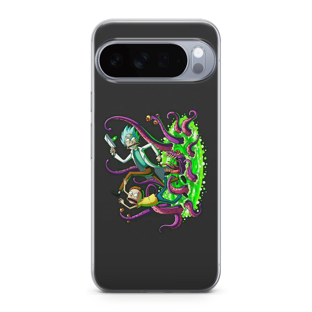 Rick And Morty Pass Through The Portal Google Pixel 10 Pro / Pixel 10 Pro XL Case