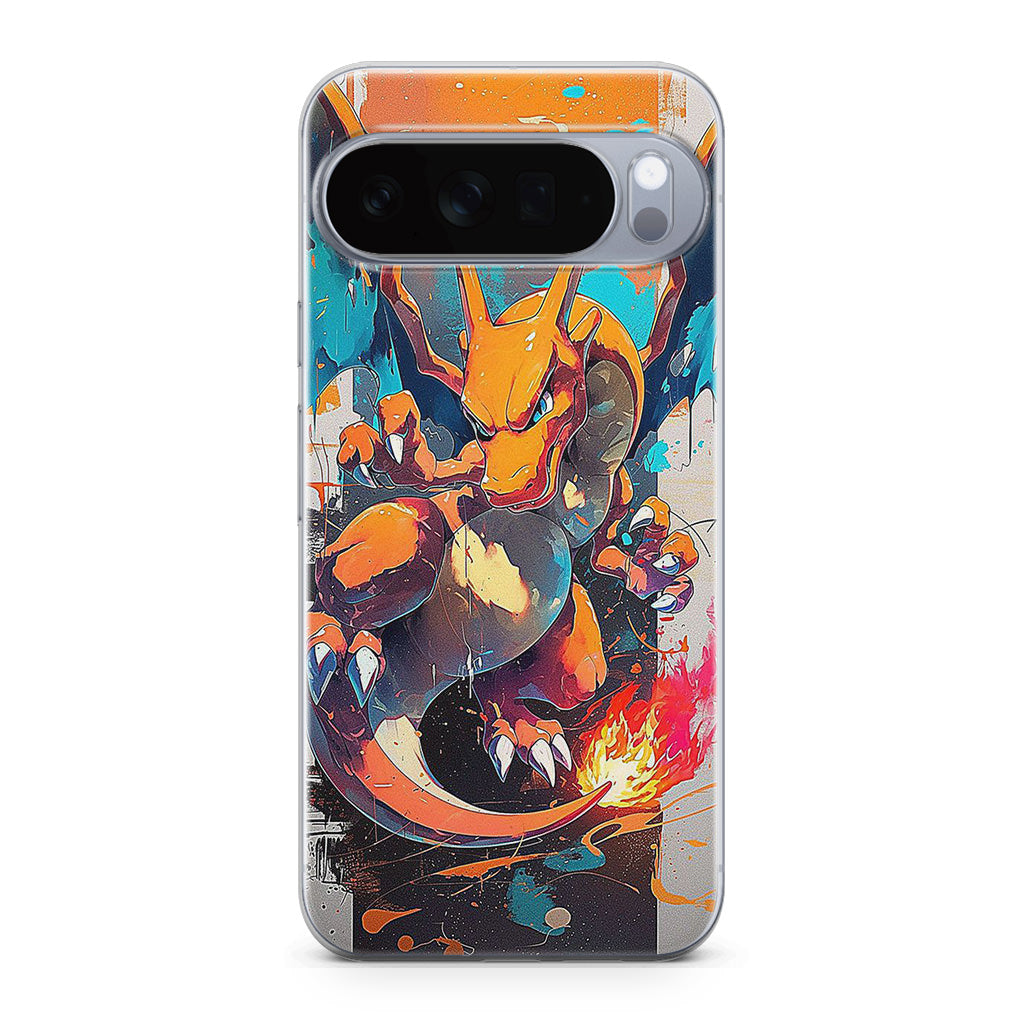 Charizard Inferno on Canvas Google Pixel 10 Pro / Pixel 10 Pro XL Case