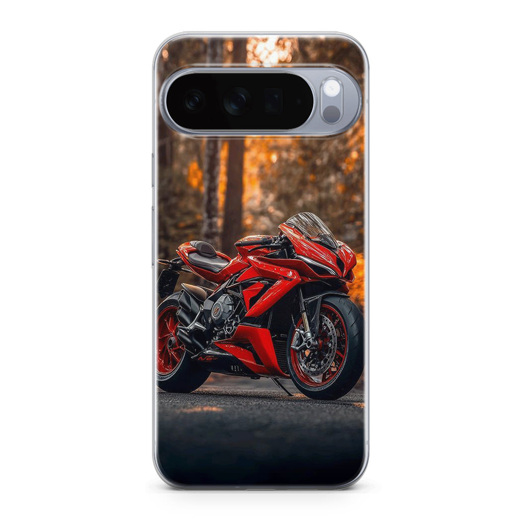 Crimson Velocity in Autumn Flame Google Pixel 10 Pro / Pixel 10 Pro XL Case