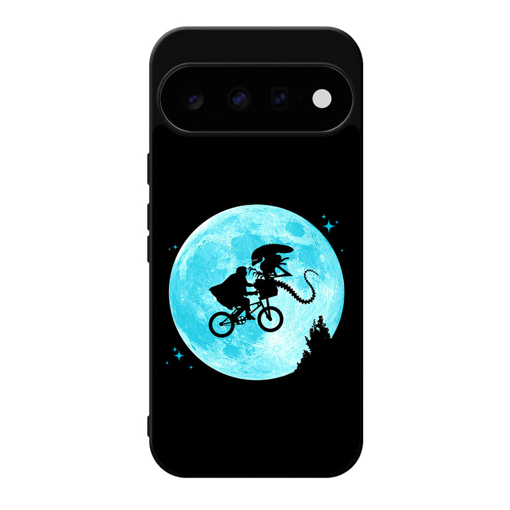 Alien Bike to the Moon Google Pixel 11 Case