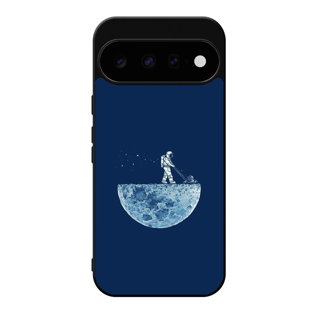Astronaut Mowing The Moon Google Pixel 11 Case