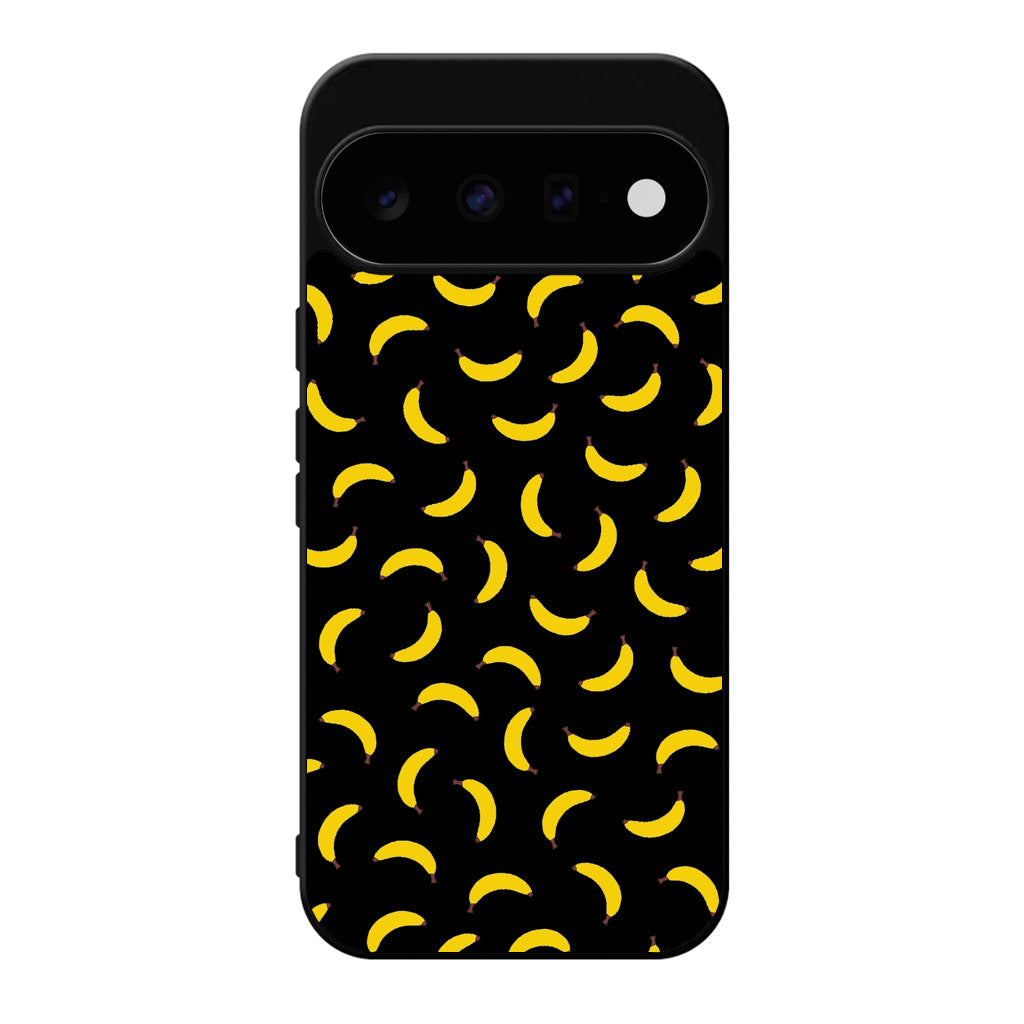 Bananas Fruit Pattern Black Google Pixel 11 Case