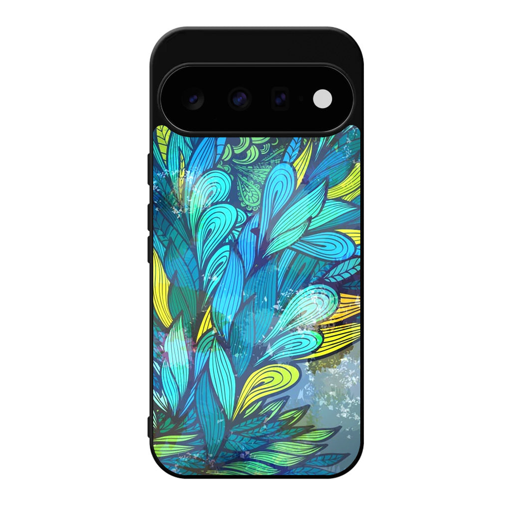 Colorful Art in Blue Google Pixel 11 Case