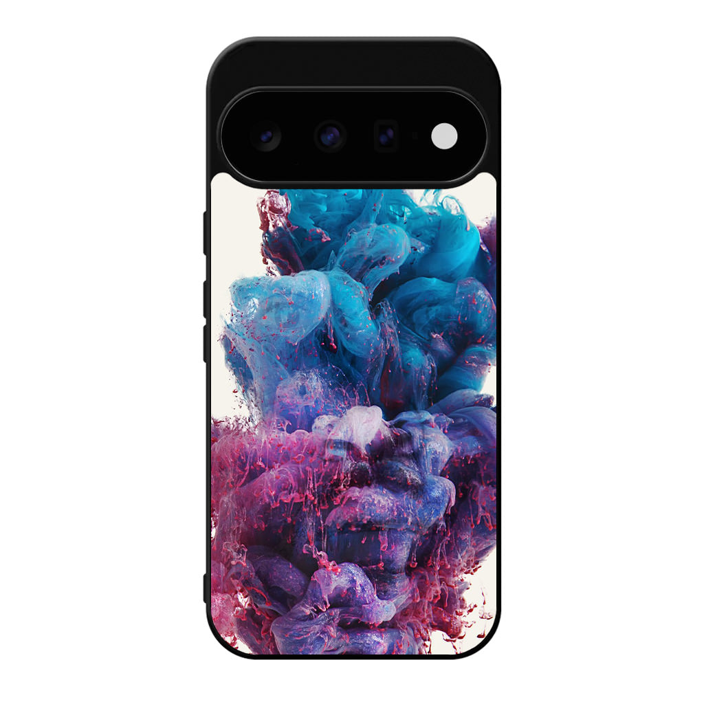 Colorful Dust Art on White Google Pixel 11 Case