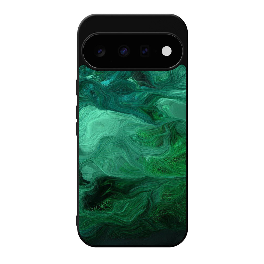 Green Abstract Art Google Pixel 11 Case
