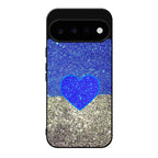 Love Glitter Blue and Grey Google Pixel 11 Case