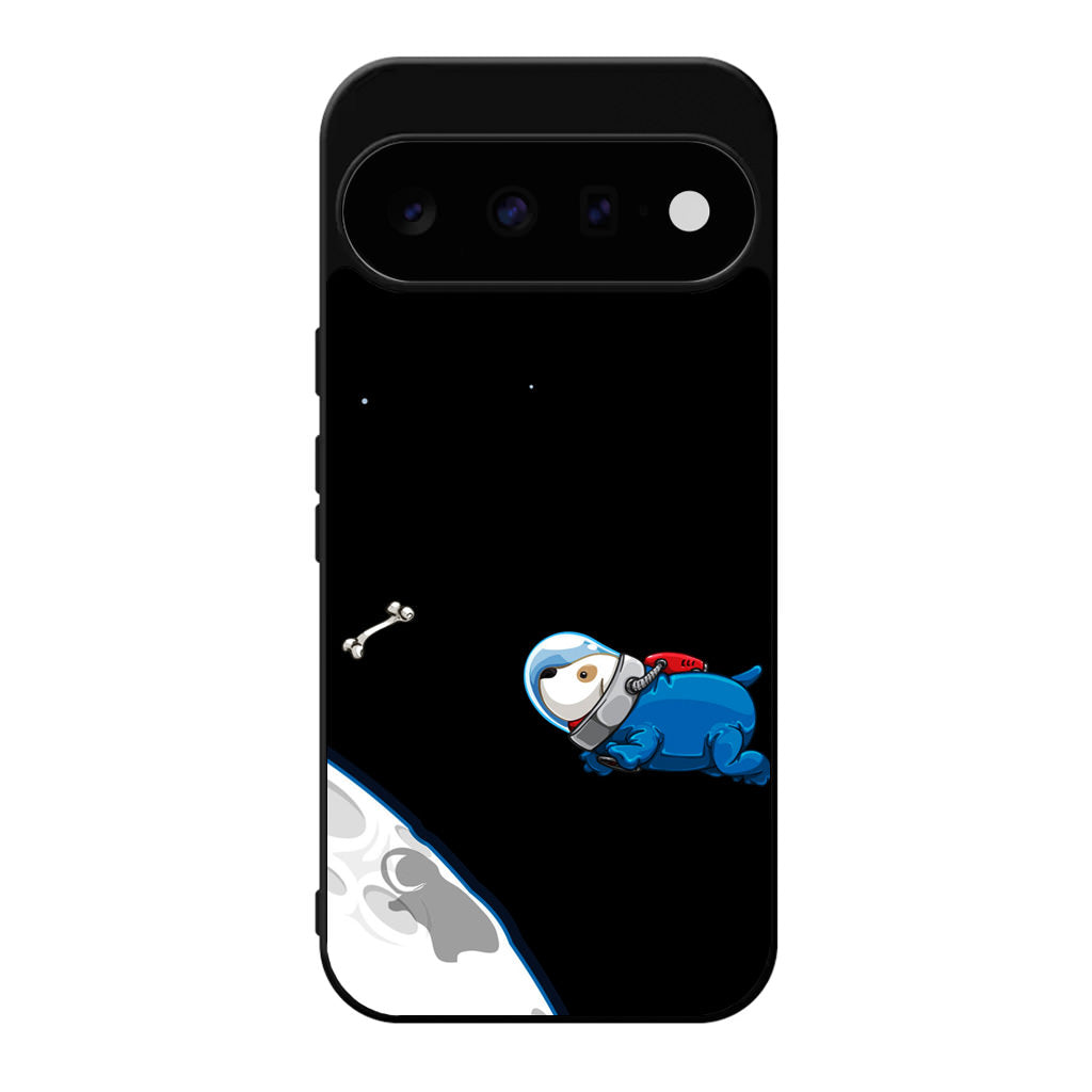 Space Dog Chasing A Bone Google Pixel 11 Case