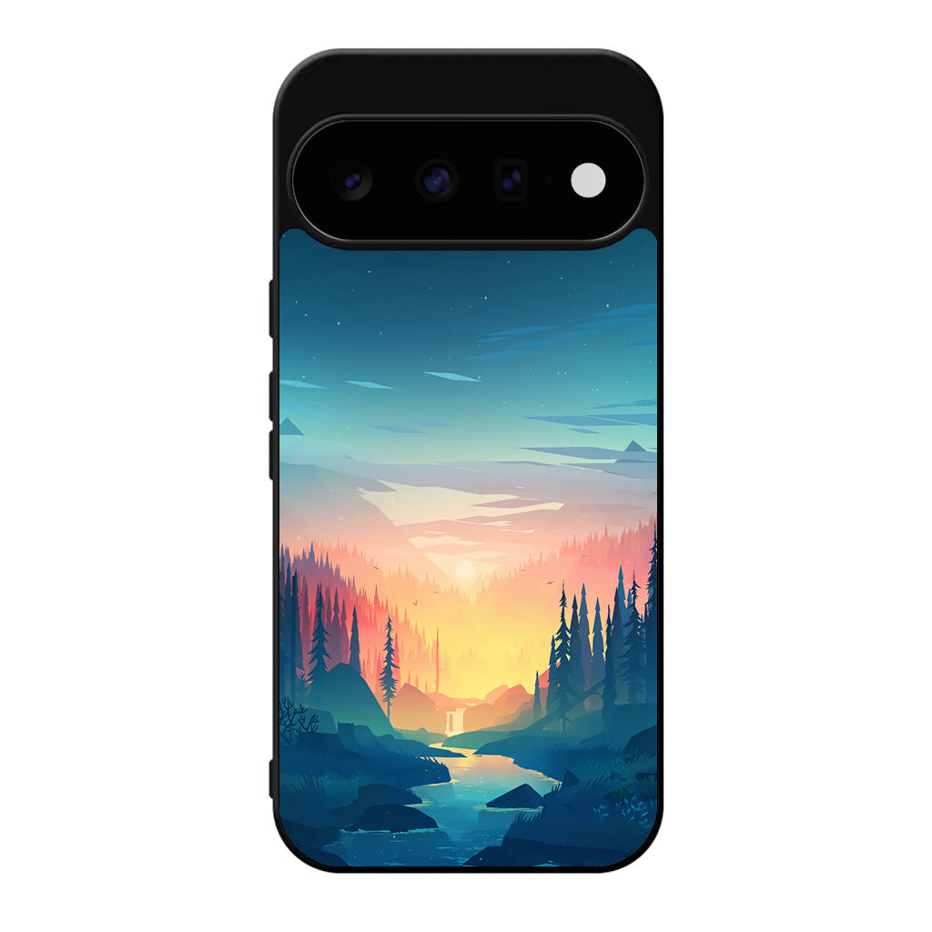 Sunset at The River Google Pixel 11 Case