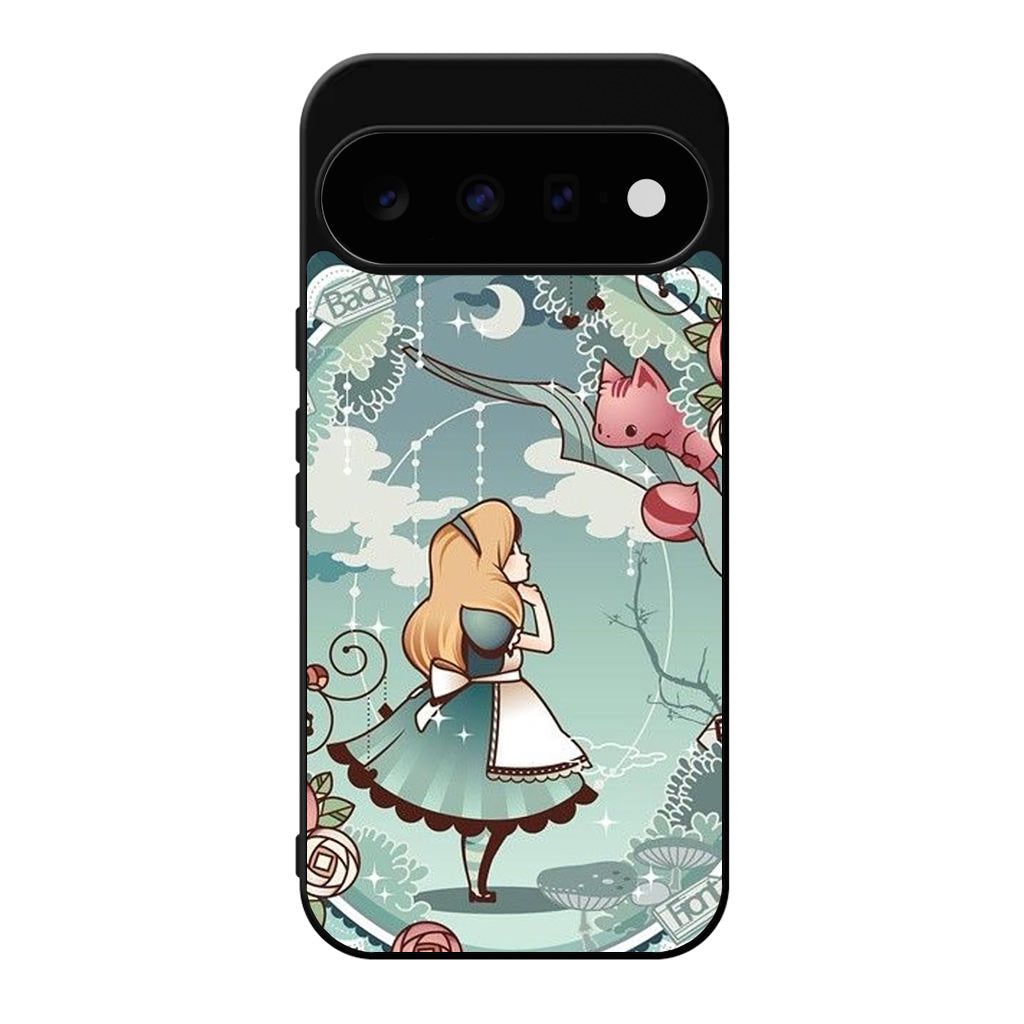 Alice And Cheshire Cat Poster Google Pixel 11 Case