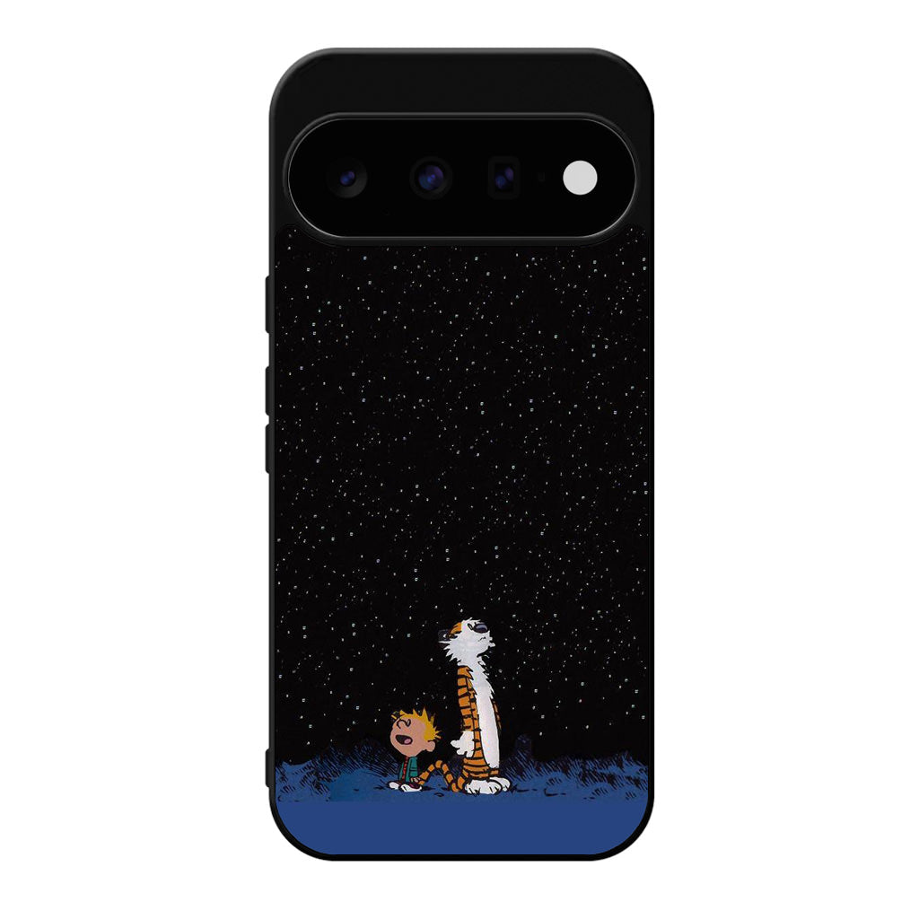 Calvin and Hobbes Space Google Pixel 11 Case