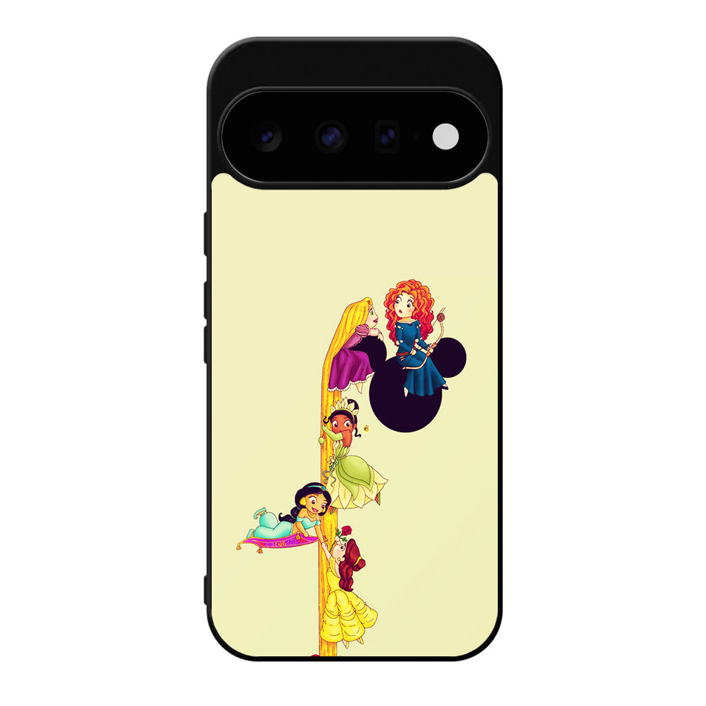 Princesses Climbing Rapunzel's Hair Google Pixel 11 Case