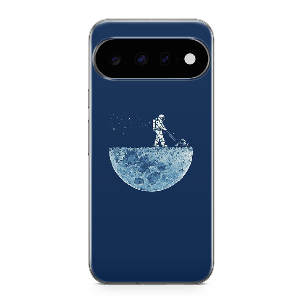 Astronaut Mowing The Moon Google Pixel 11 Case