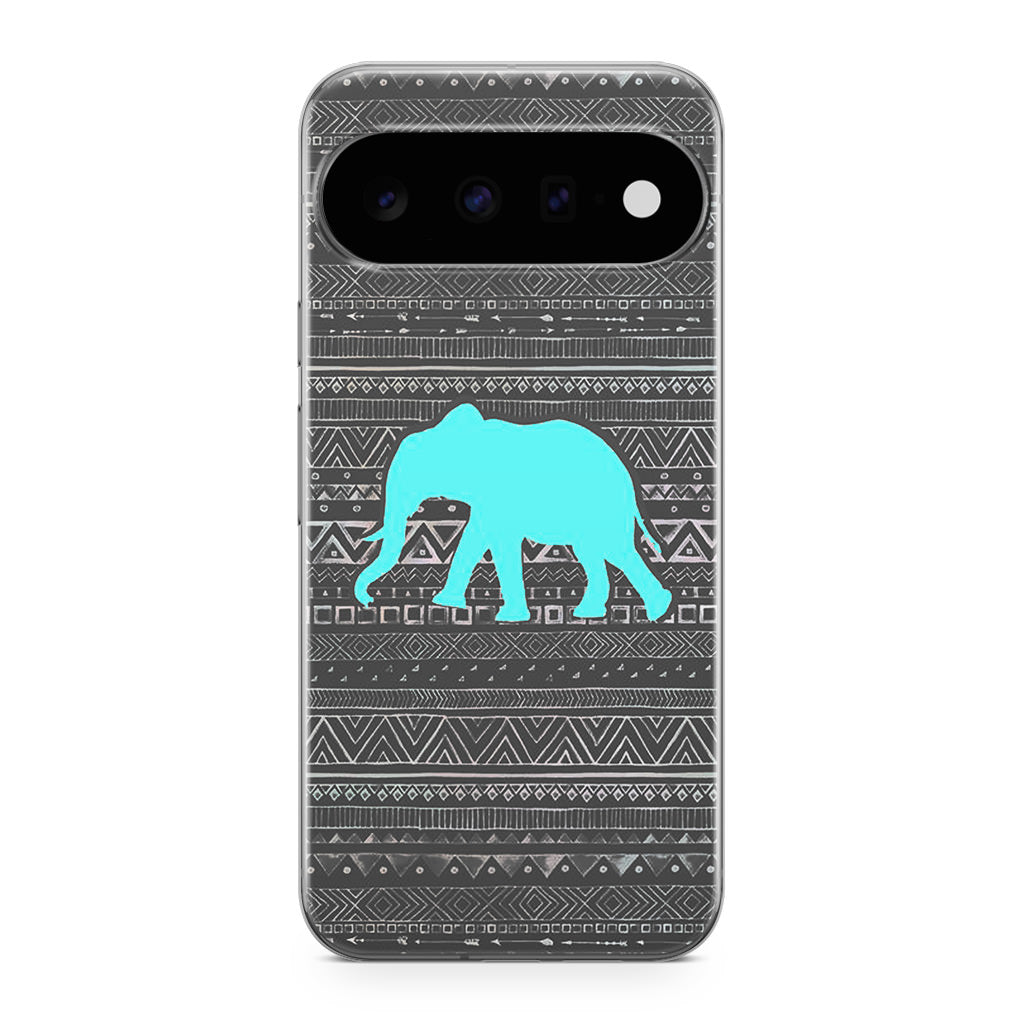 Aztec Elephant Turquoise Google Pixel 11 Case